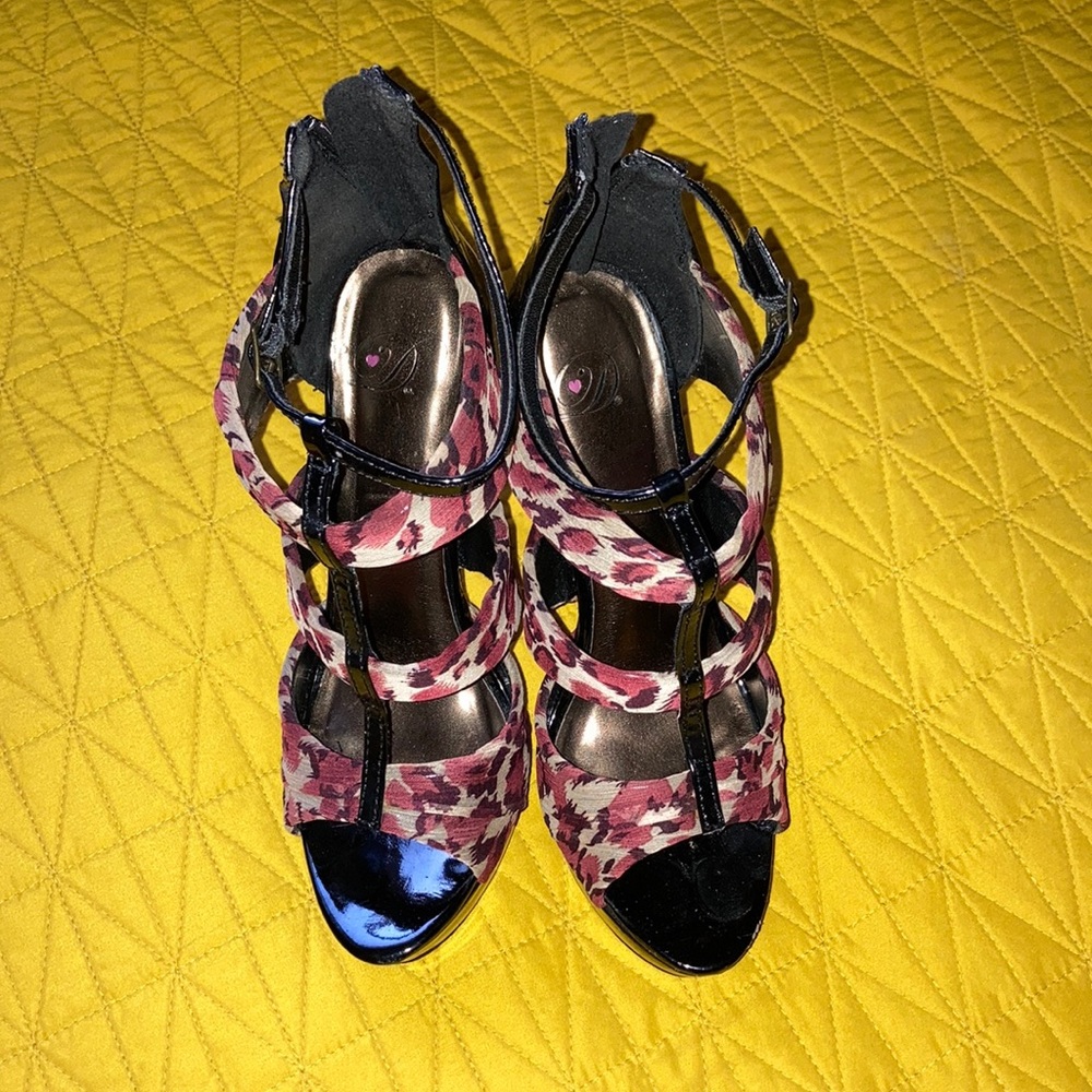 Leopard Print platform Sandals